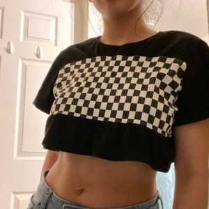 Checkered Crop Top
